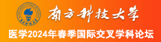 被鸡吧操骚B真爽视频南方科技大学医学2024年春季国际交叉学科论坛